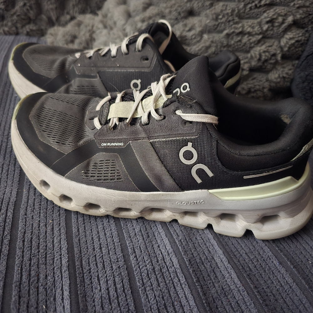 On Running Black and White Sneakers